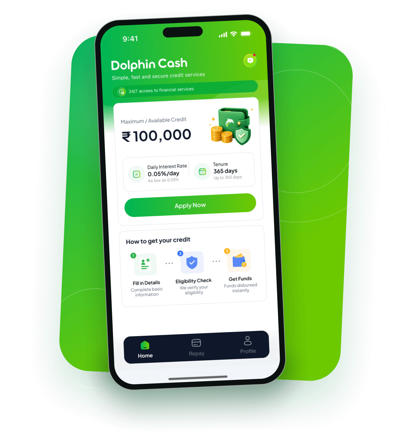 Dolphin Cash mobile app